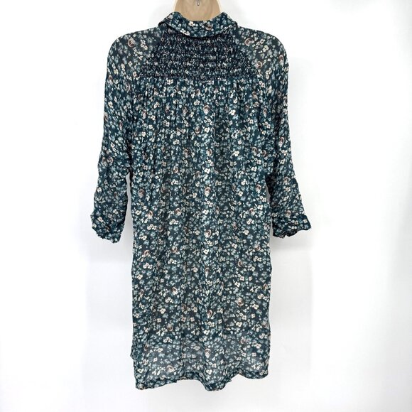 Paul and Joe Sister Grumpy Cat Floral gauze smoked dress tunic top blouse Print - Picture 8 of 12